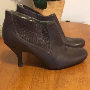 Sexy Brown Leather Bootie